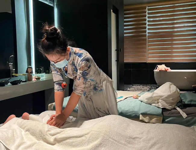 水悠阁的按摩一角